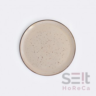 Тарілка плоска 23 см кремовий, Ceramics