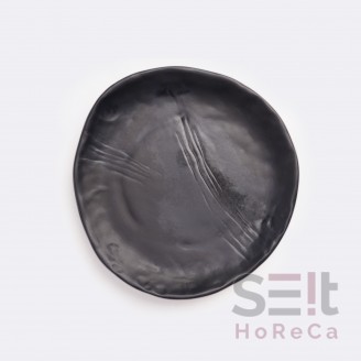 Тарілка плоска 23 см Black Pearl Lugano, Manna Ceramics