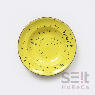 Тарілка глибока 27 см 400 мл жовтий, Ceramics