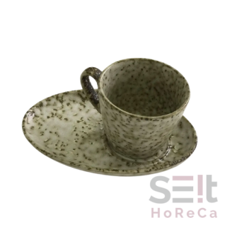 Чашка кавова 100 мл с блюдцем Norman, Ceramics