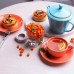 Чашка чайна 207 мл з блюдцем 15 см Seasons Orange, Porland