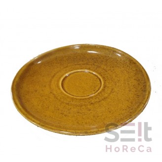 Блюдце для чашки 160 мм коричневий, Ukraine Ceramica